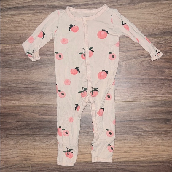 Kyte BABY Other - Kyte BABY Pink Peach Print Footie